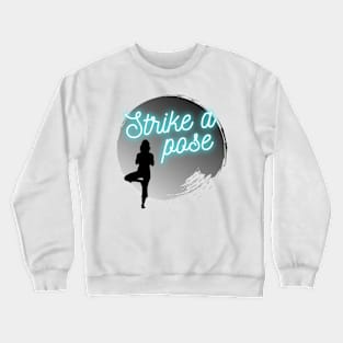 Yoga Pose in the Moonlight Crewneck Sweatshirt